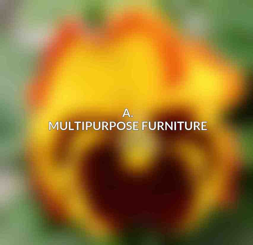 A. Multipurpose Furniture