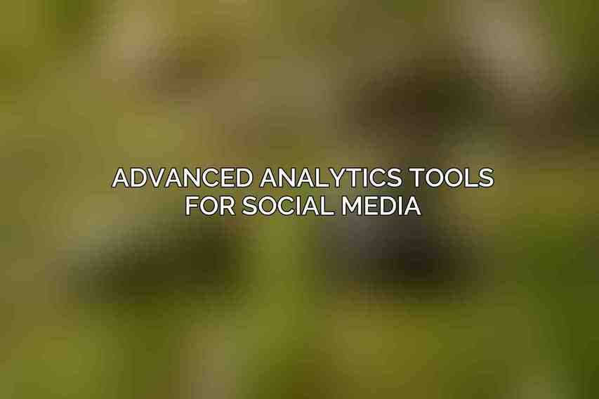 Advanced Analytics Tools for Social Media