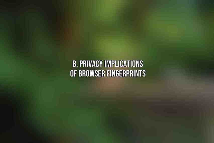 B. Privacy Implications of Browser Fingerprints