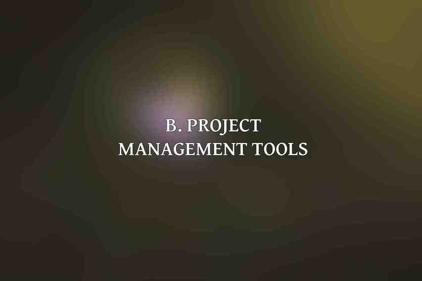 B. Project Management Tools