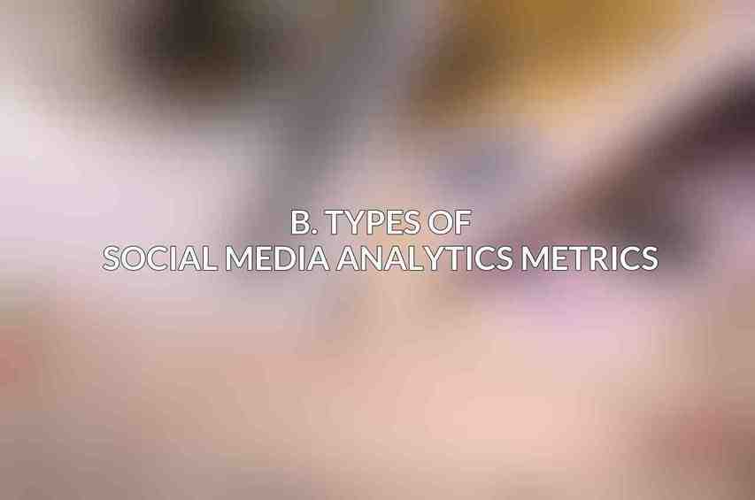 B. Types of Social Media Analytics Metrics