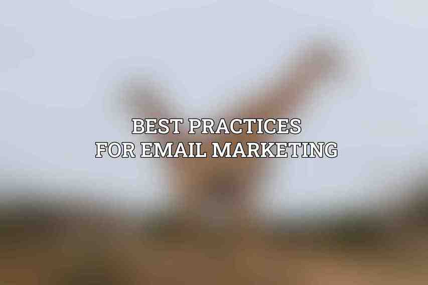 Best Practices for Email Marketing
