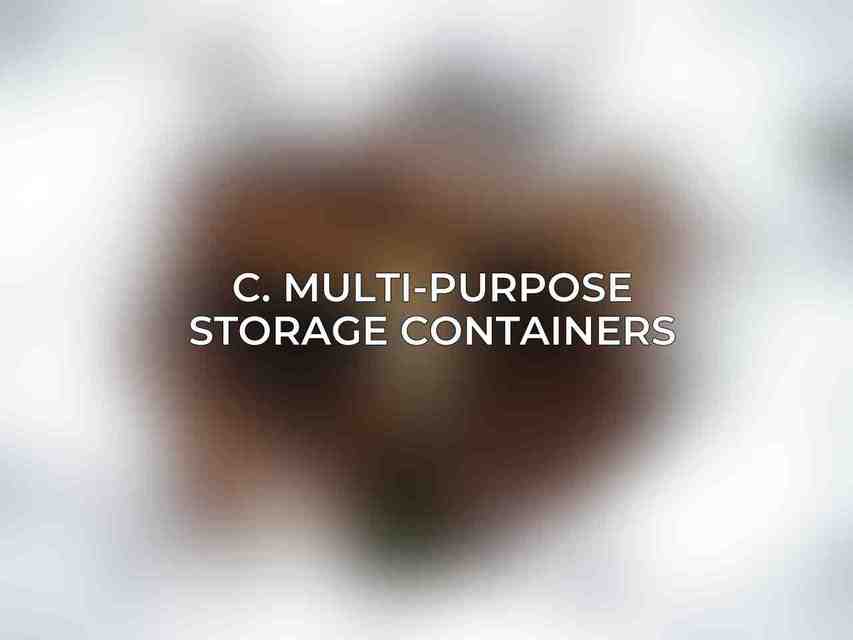 C. Multi-Purpose Storage Containers