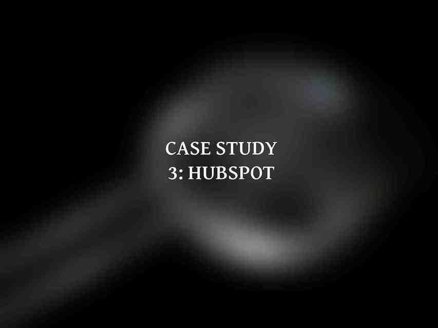 Case Study 3: HubSpot