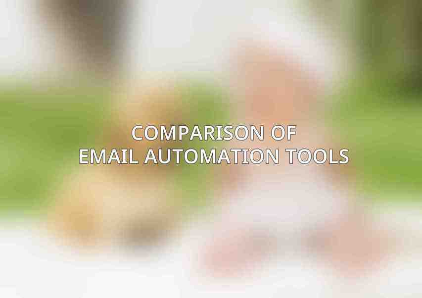 Comparison of Email Automation Tools