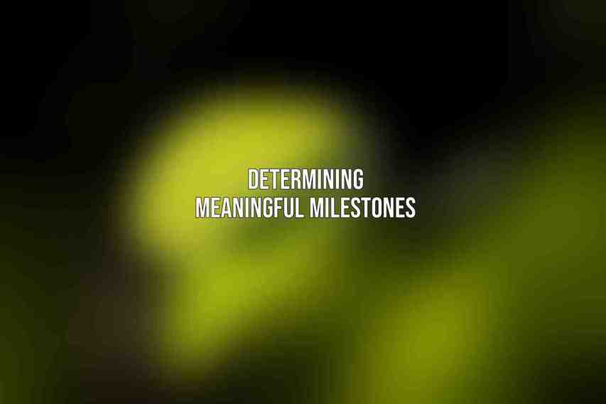 Determining Meaningful Milestones