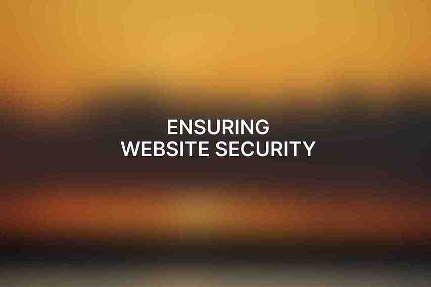 Ensuring Website Security