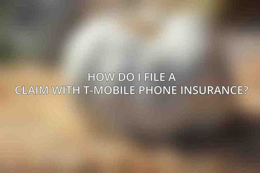 How do I file a claim with T-Mobile phone insurance?