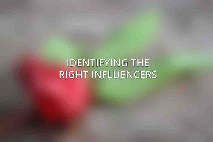 Identifying the Right Influencers