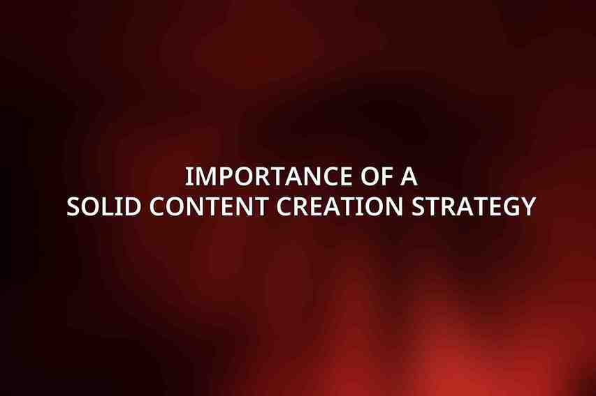 Importance of a Solid Content Creation Strategy