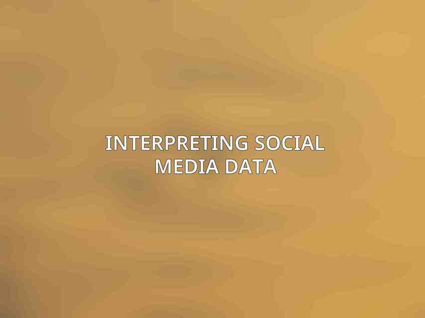 Interpreting Social Media Data