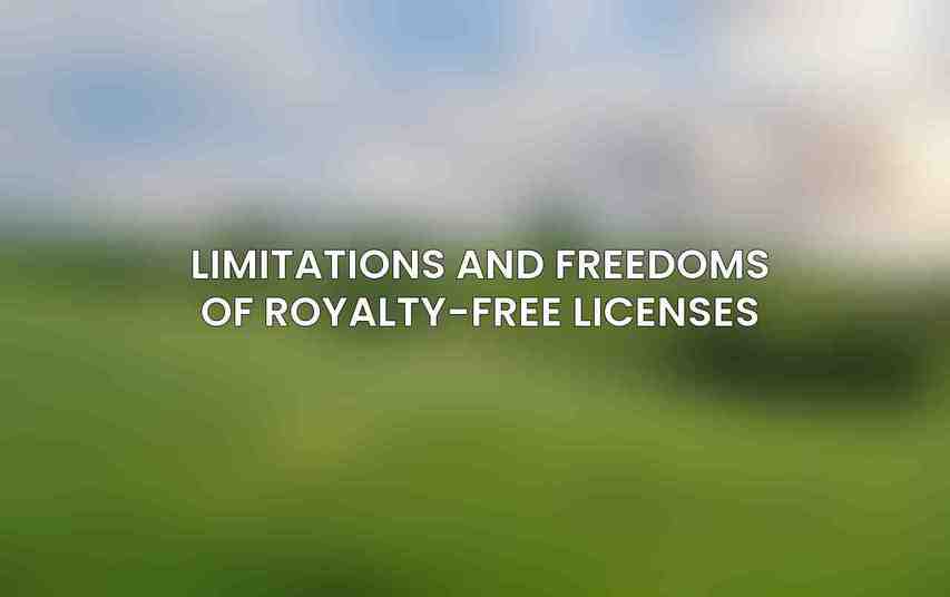 Limitations and Freedoms of Royalty-Free Licenses