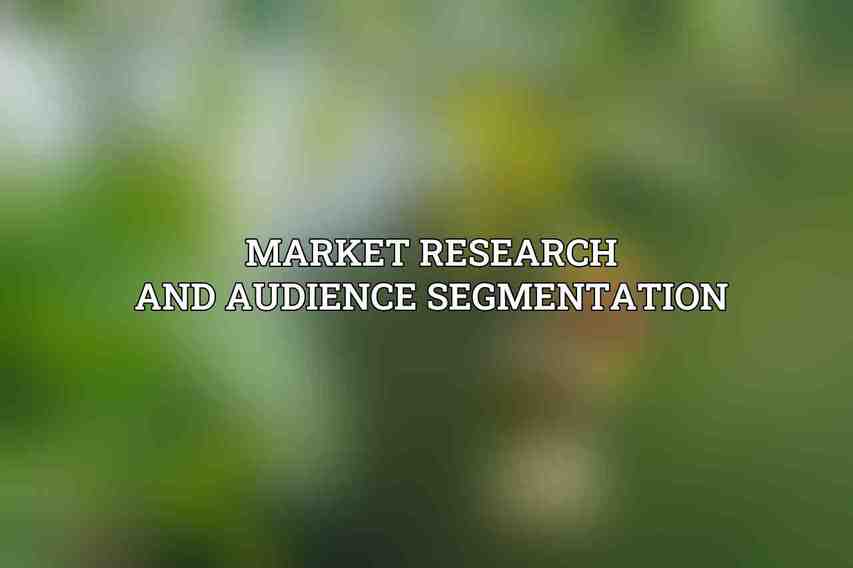Market Research and Audience Segmentation