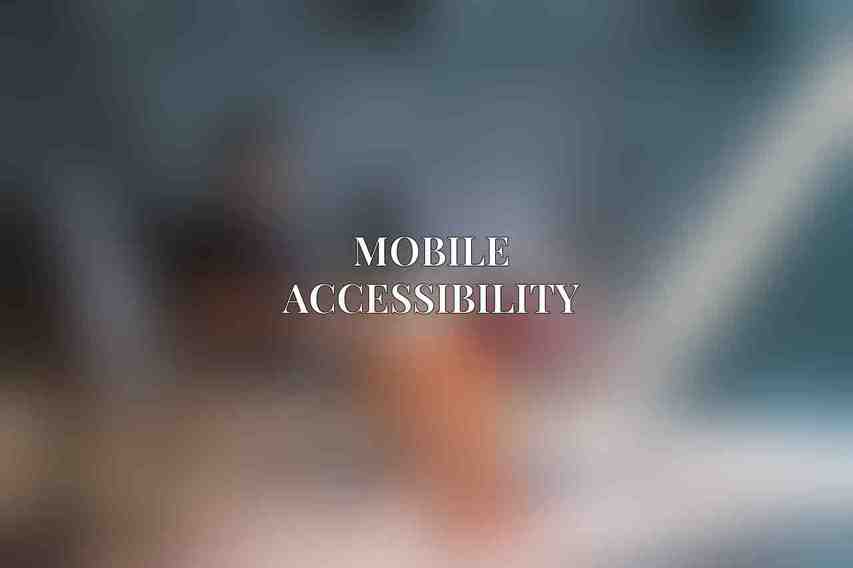 Mobile Accessibility