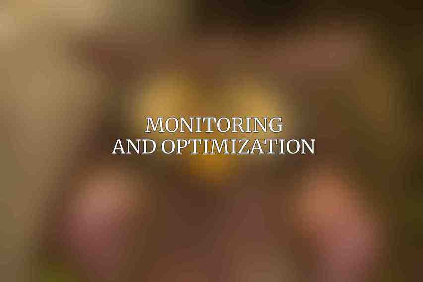 Monitoring and Optimization