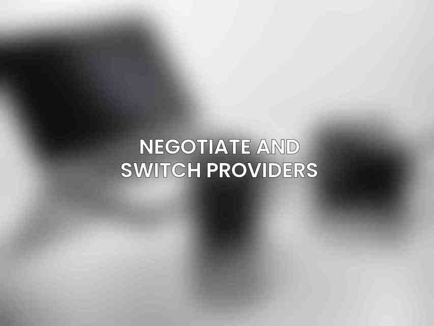 Negotiate and Switch Providers
