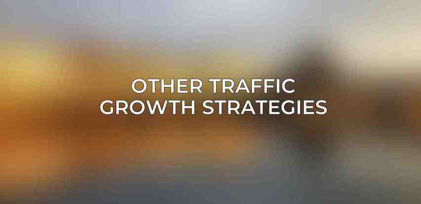 Other Traffic Growth Strategies