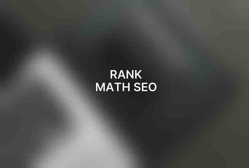 Rank Math SEO