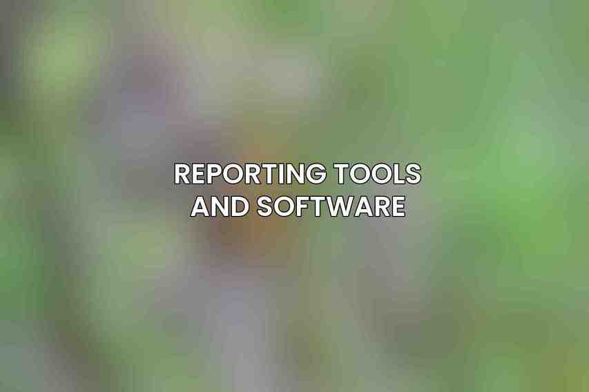 Reporting Tools and Software