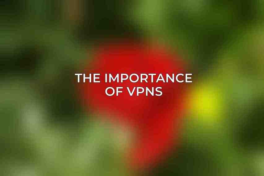 The Importance of VPNs:
