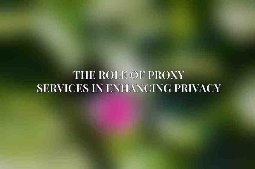 The Role of Proxy Services in Enhancing Privacy