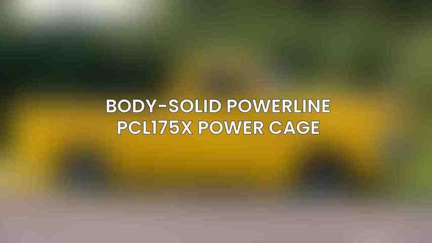 Body-Solid Powerline PCL175X Power Cage