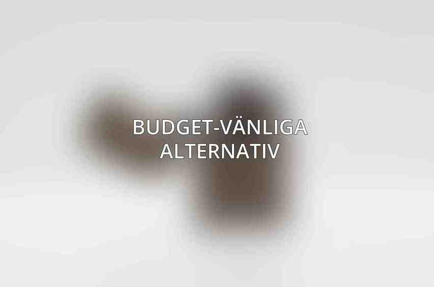 Budget-Vänliga Alternativ