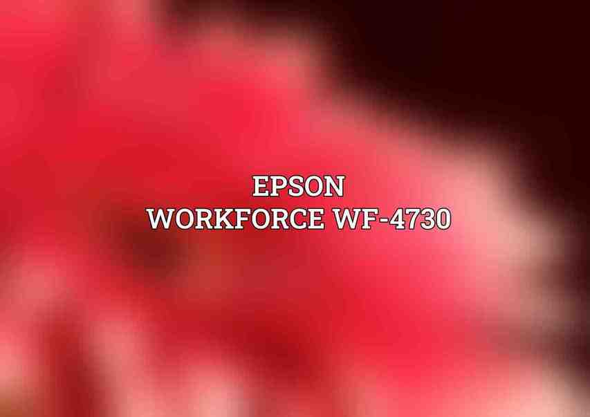 Epson WorkForce WF-4730