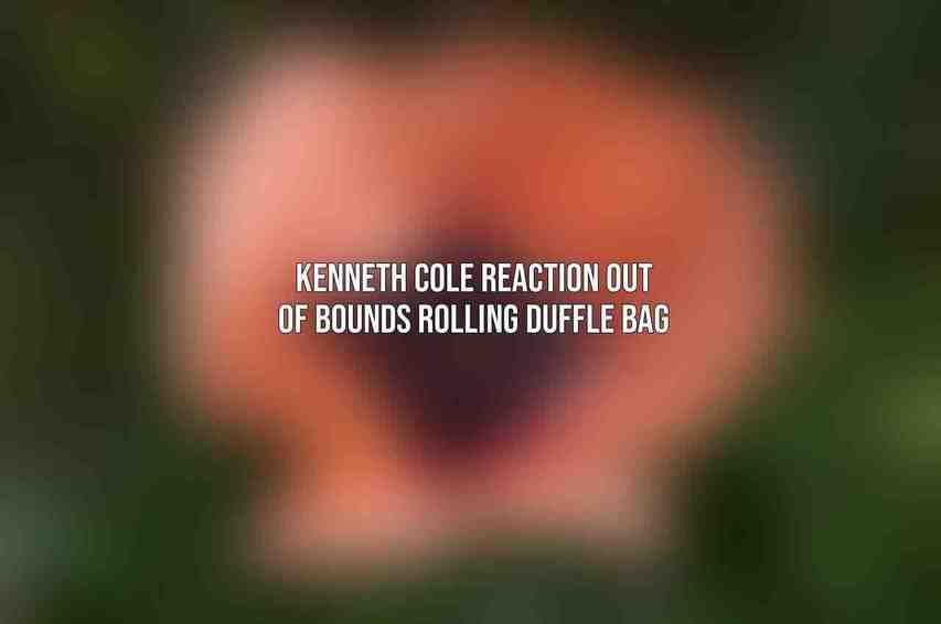 Kenneth Cole Reaction Out Of Bounds Rolling Duffle Bag