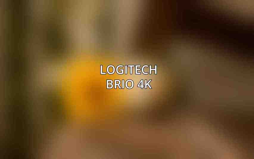 Logitech Brio 4K