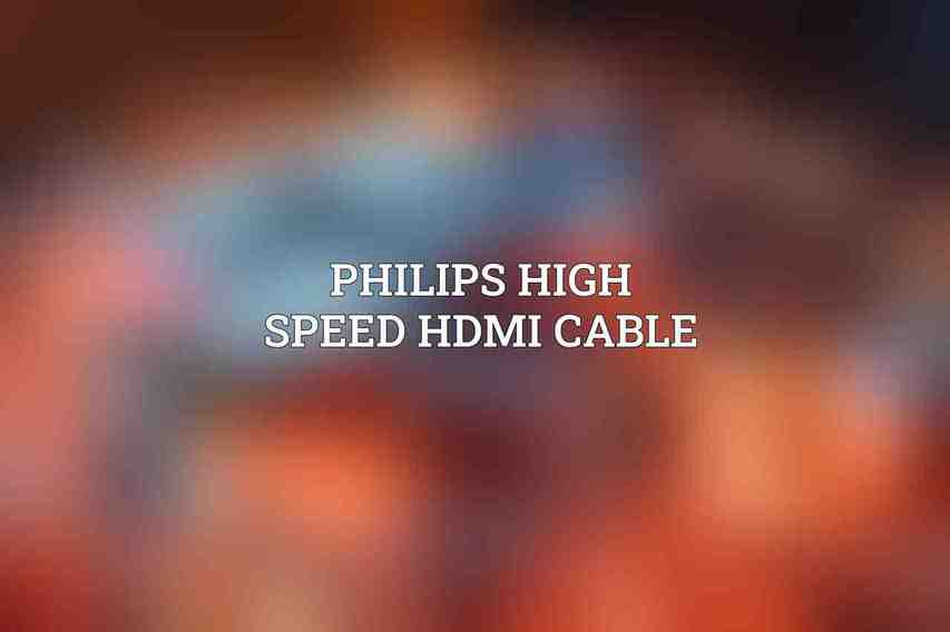 Philips High Speed HDMI Cable