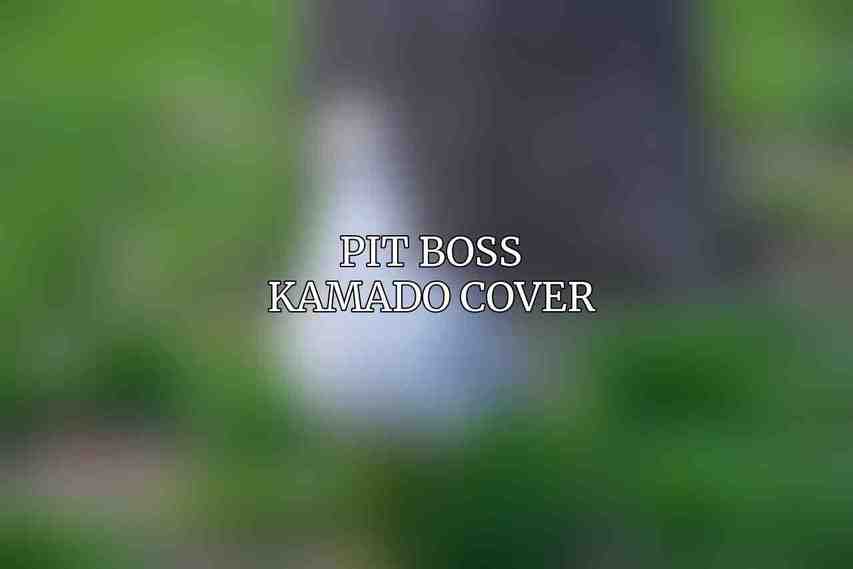 Pit Boss Kamado Cover