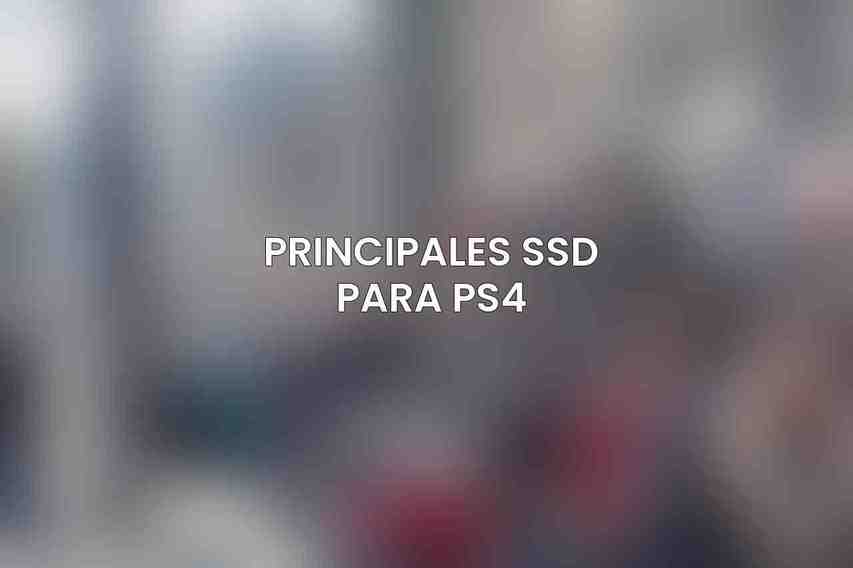 Principales SSD para PS4