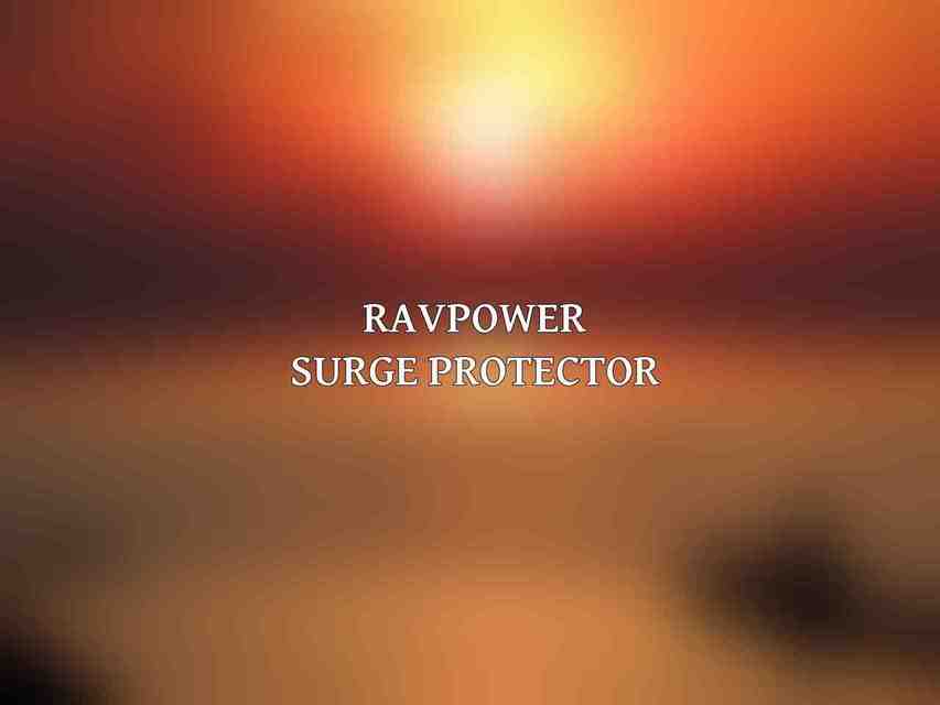 RAVPower Surge Protector