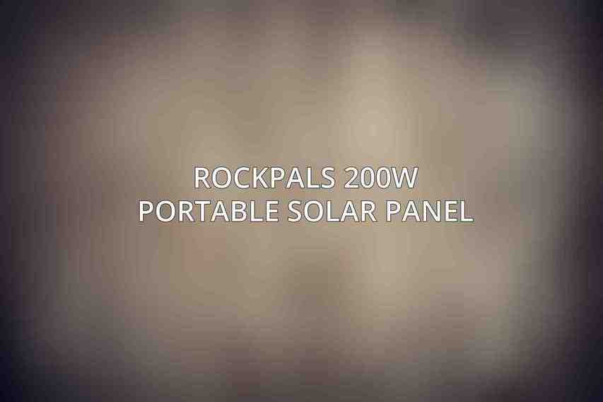 Rockpals 200W Portable Solar Panel