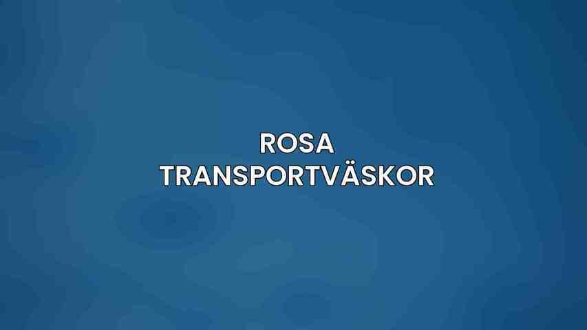 Rosa Transportväskor