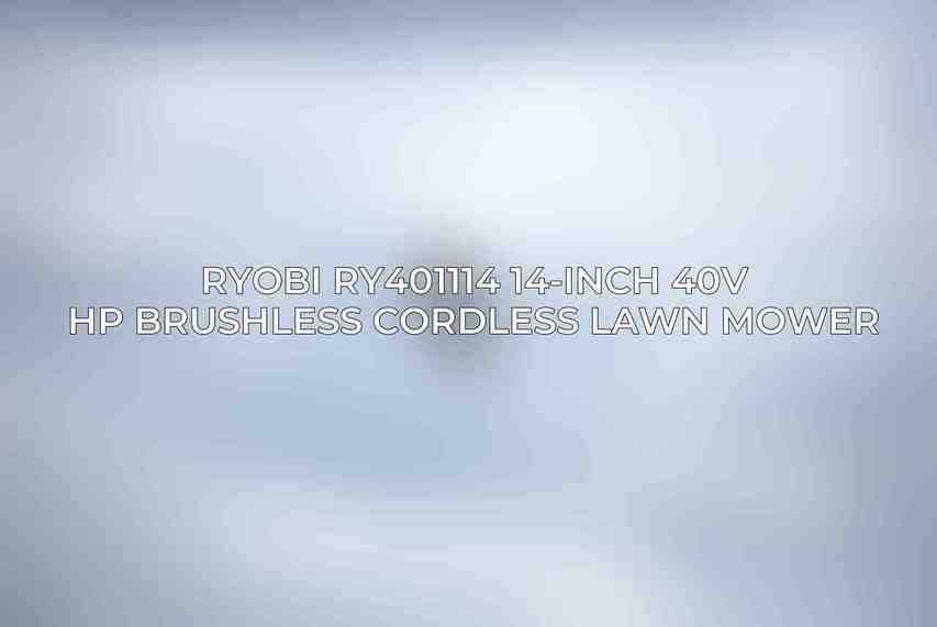 Ryobi RY401114 14-Inch 40V HP Brushless Cordless Lawn Mower
