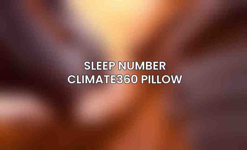 Sleep Number Climate360 Pillow