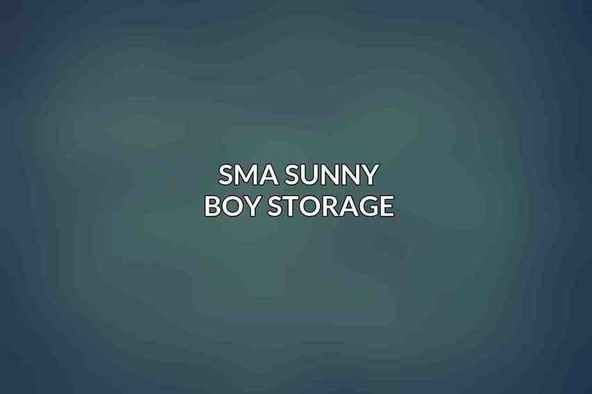 SMA Sunny Boy Storage