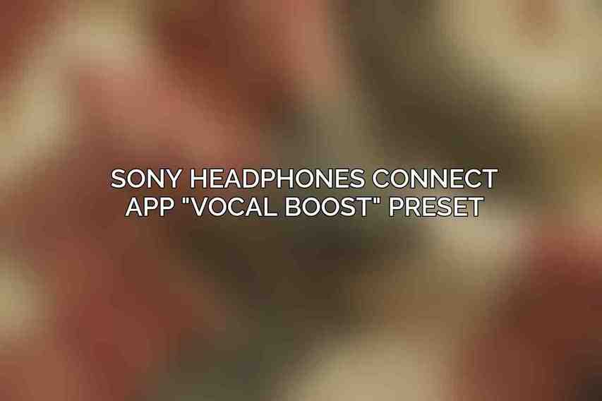 Sony Headphones Connect App 