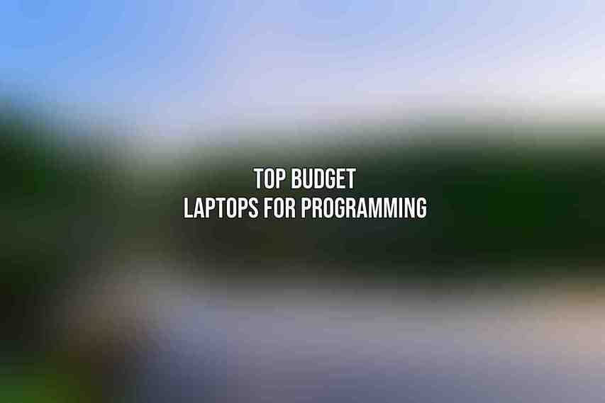 Top Budget Laptops for Programming
