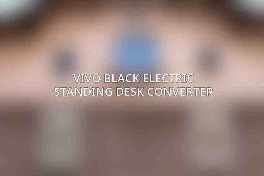 VIVO Black Electric Standing Desk Converter