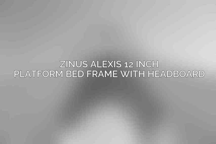 Zinus Alexis 12 Inch Platform Bed Frame with Headboard