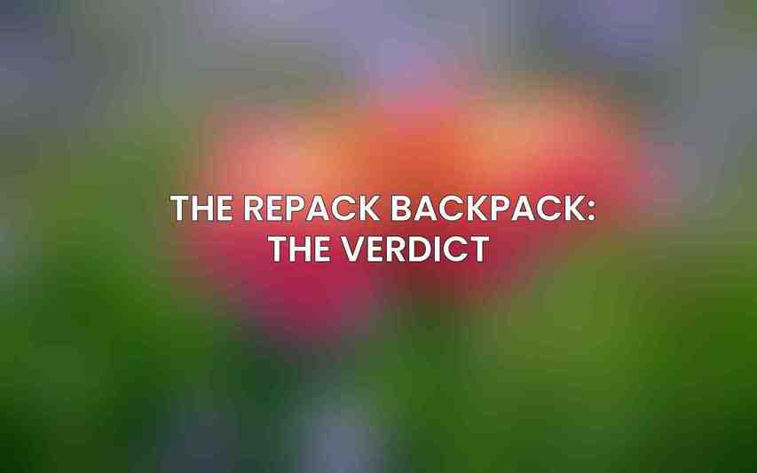 The RePack Backpack: The Verdict 